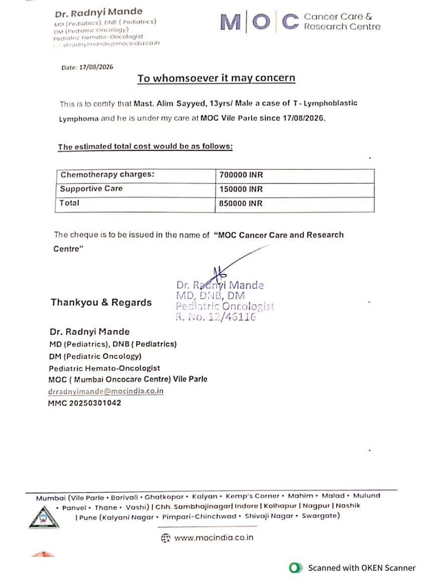 Verified document for Sayyed