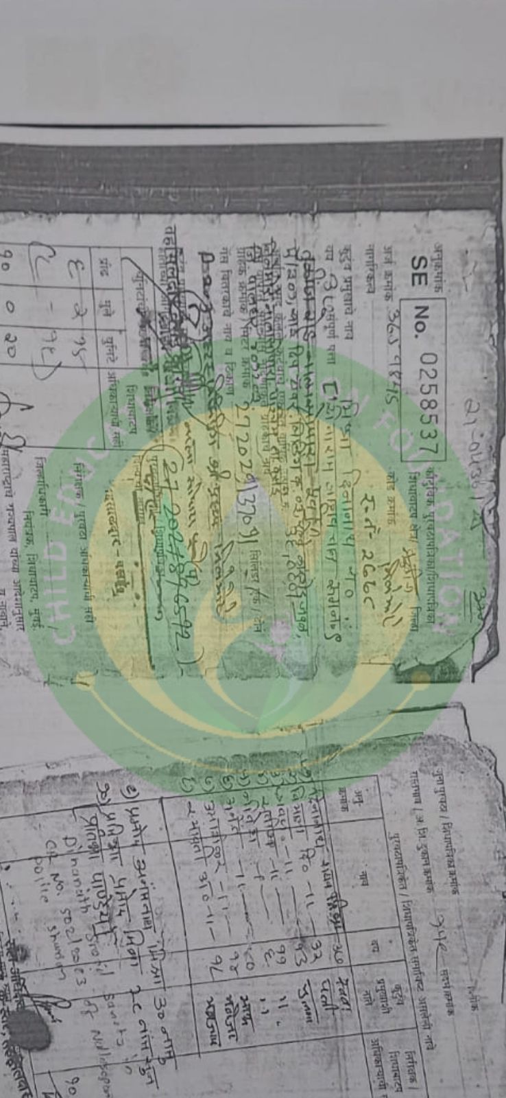 Verified document for PANDEY